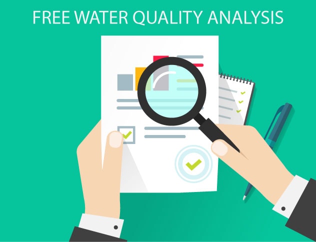 Free water quality analysis illustration