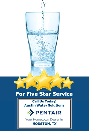 Image of Five Star Service graphic representing Houston Water Solutions Commitment to our customers.