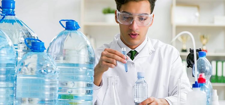 Scientist Testing Water for Diseases