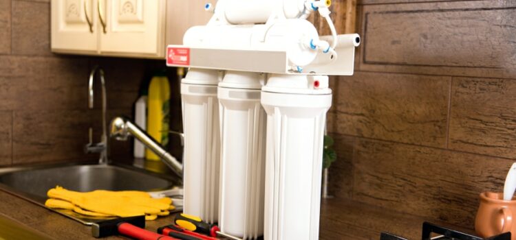 An image representation of a Houston water softener installation