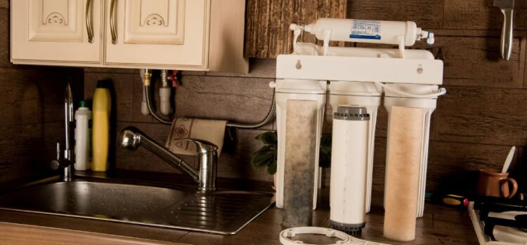 Installation of Houston water systems solution to purify a home's water.