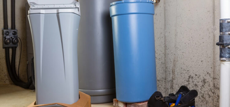 A close-up of a installation done by a water softening company in Houston.